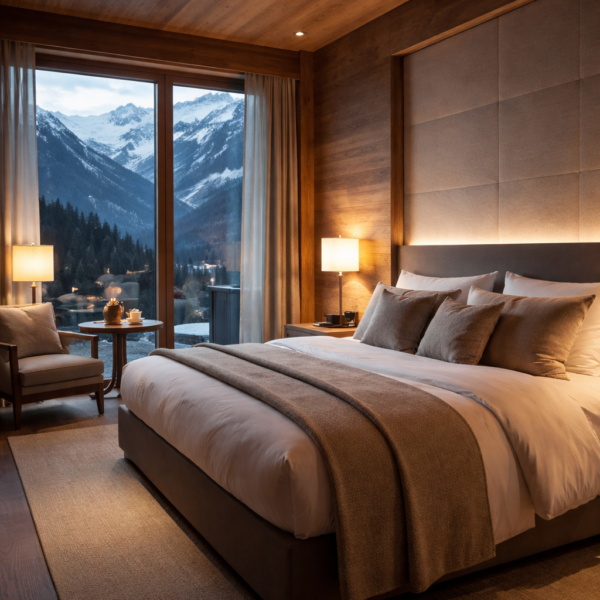 chambre hotel montagne suisse ambiance repos